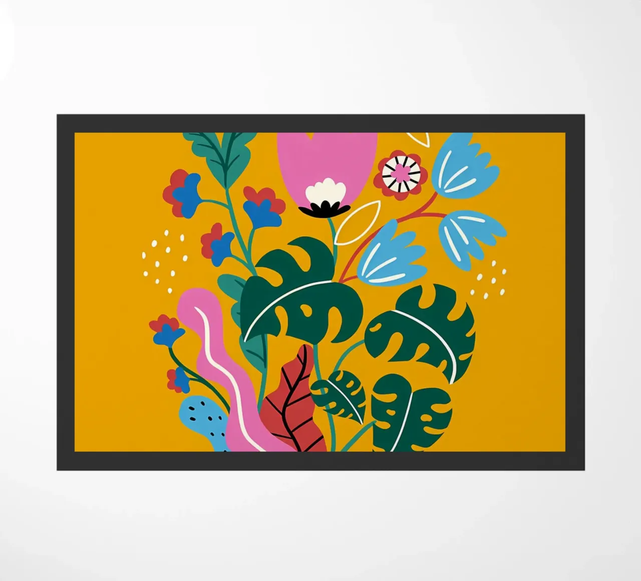 Fiori botanici gialli zerbino da Locquinn Fuller