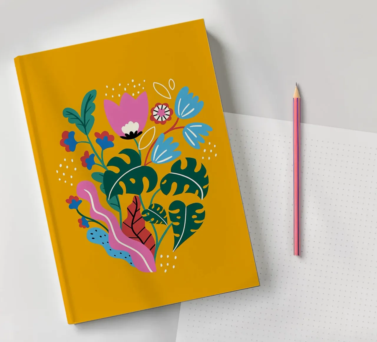 Fiori botanici gialli diario da Locquinn Fuller