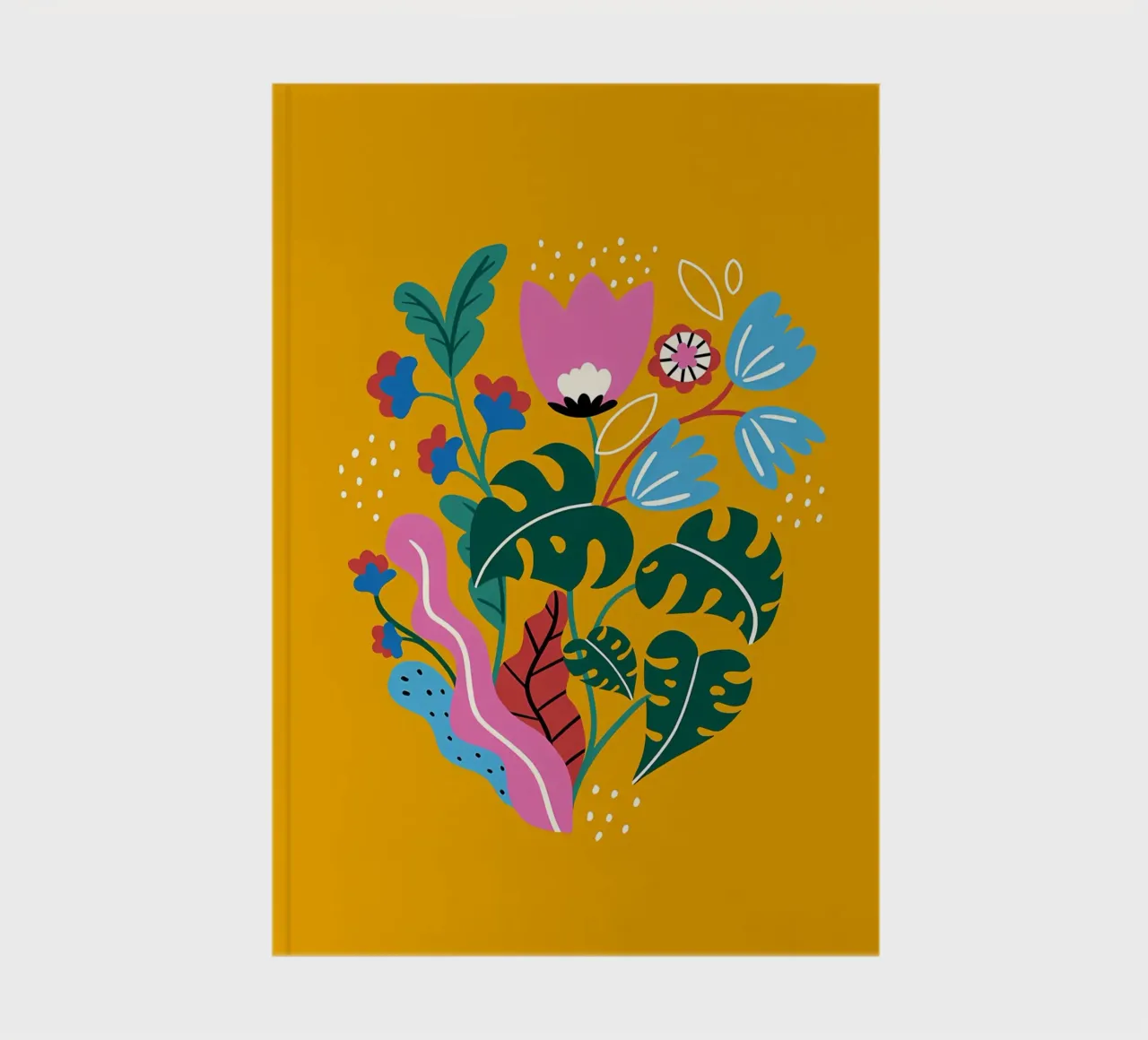 Fiori botanici gialli diario da Locquinn Fuller