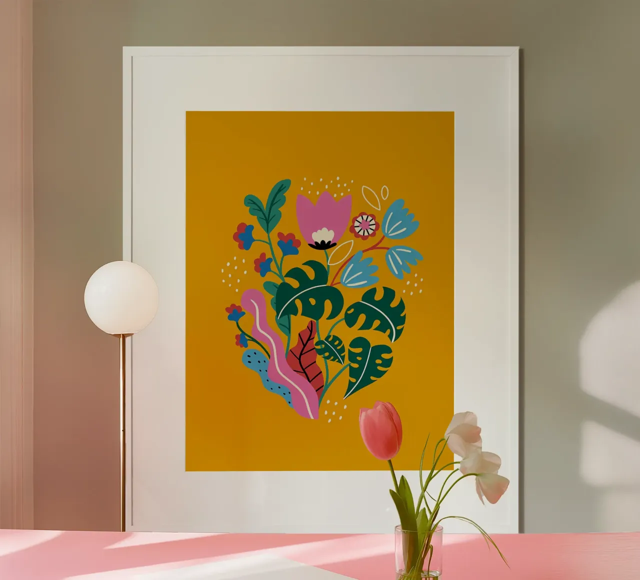 Fiori botanici gialli carta hahnemühle da Locquinn Fuller