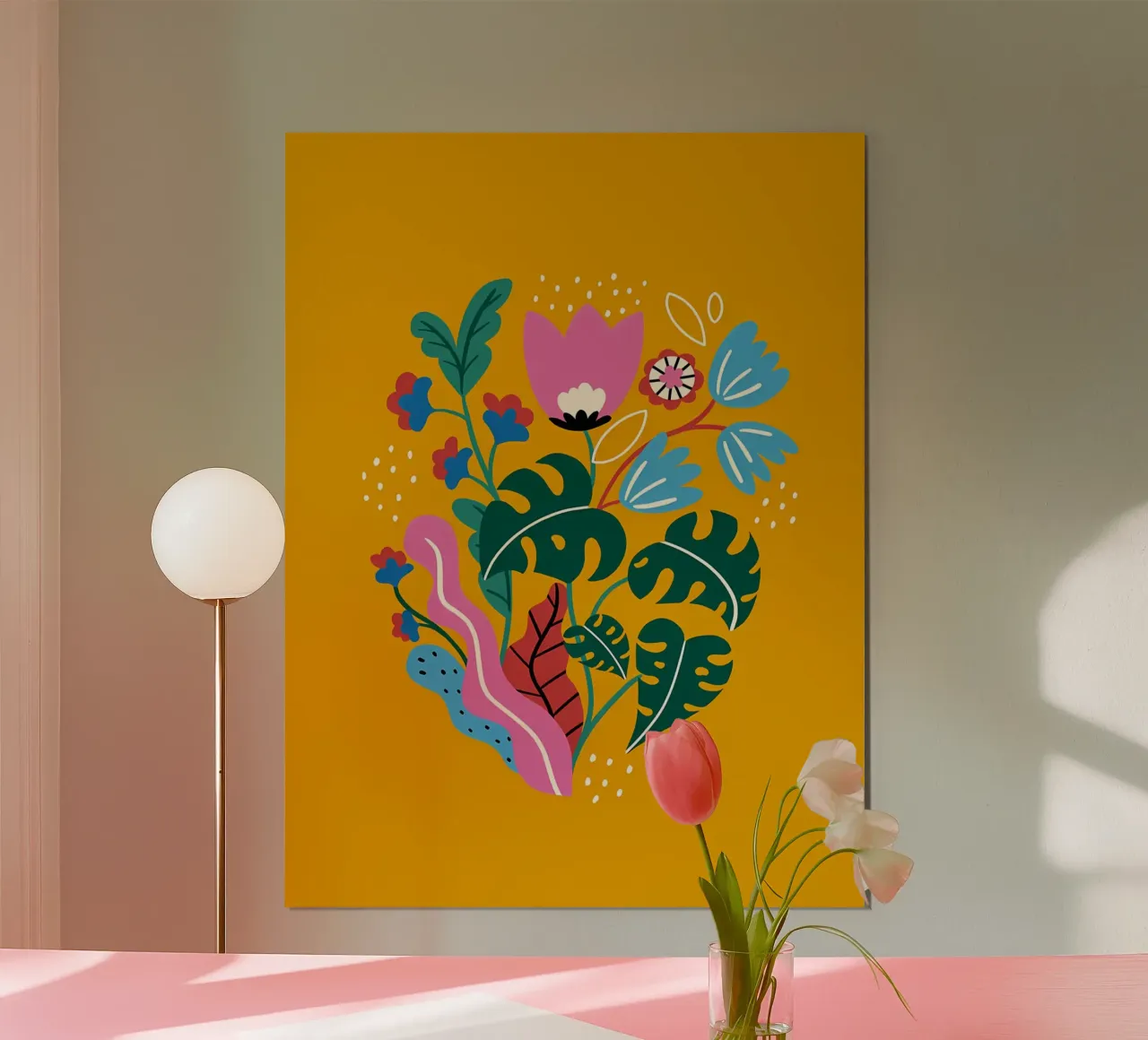Fiori botanici gialli carta hahnemühle da Locquinn Fuller