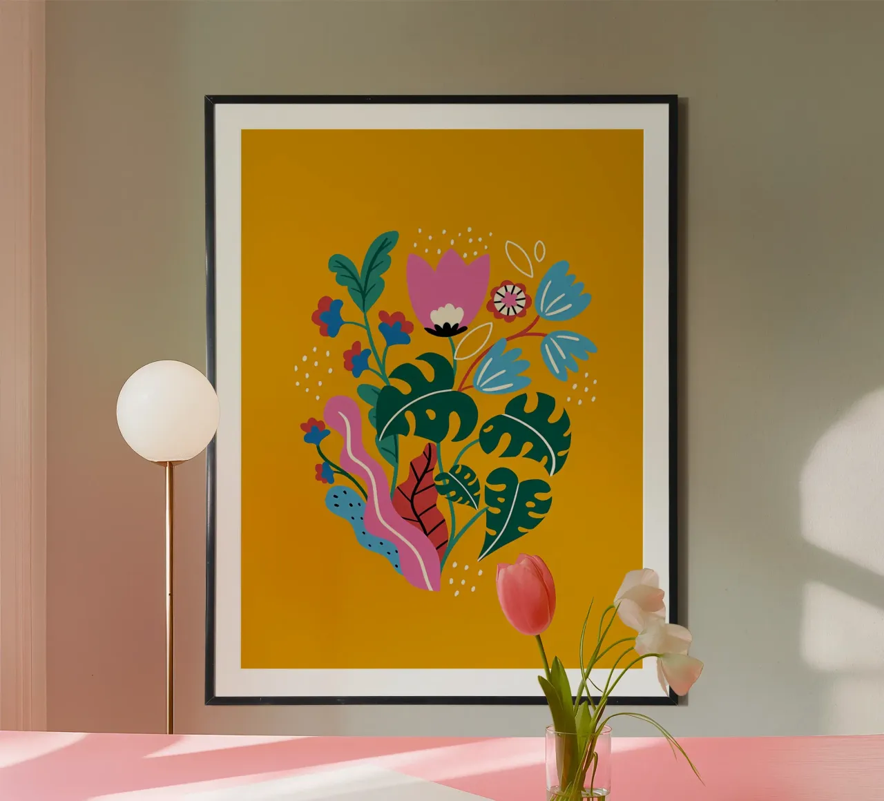 Fiori botanici gialli carta hahnemühle da Locquinn Fuller