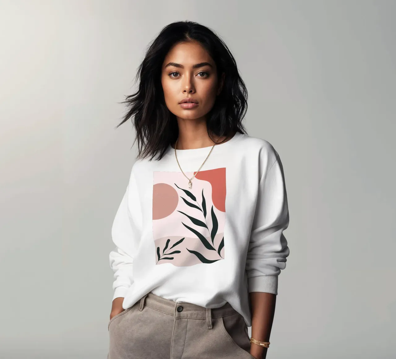 Abstrait Minimal Boho Art sweat de Locquinn Fuller