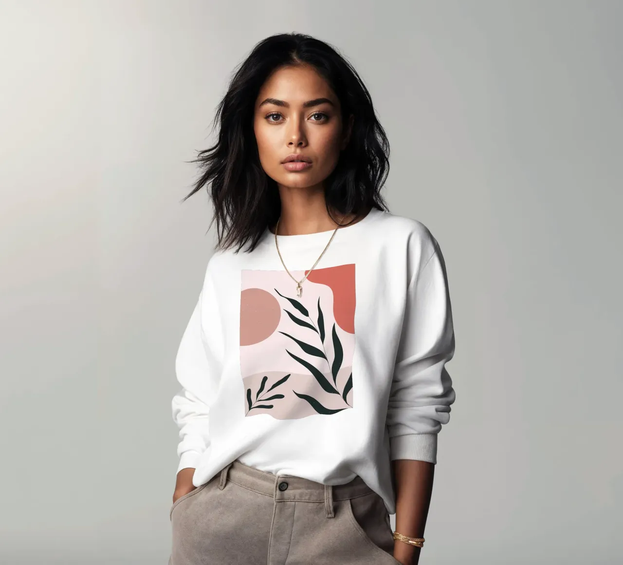 Arte Boho Abstracto y Minimalista sudadera de Locquinn Fuller