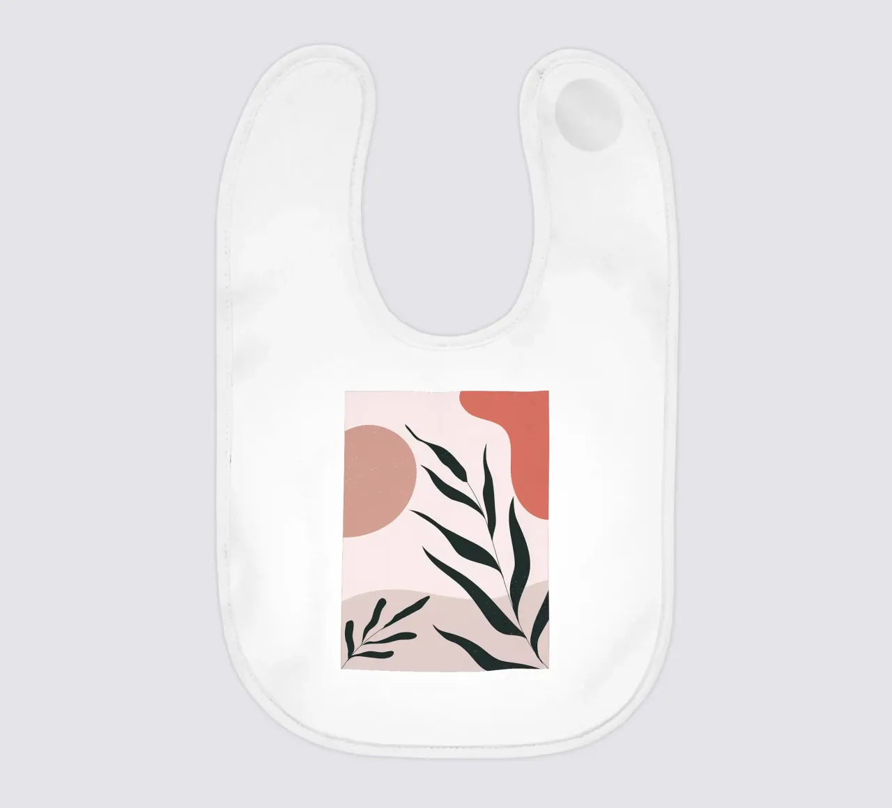 Abstrakte Minimal Boho Kunst Babylätzchen von Locquinn Fuller