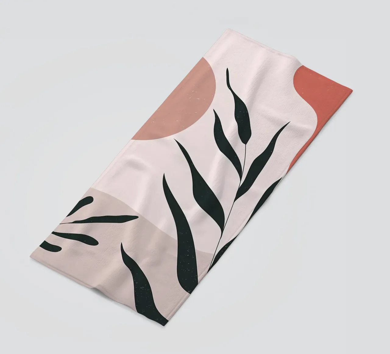 Abstracte Minimal Boho Kunst strandhanddoek van Locquinn Fuller