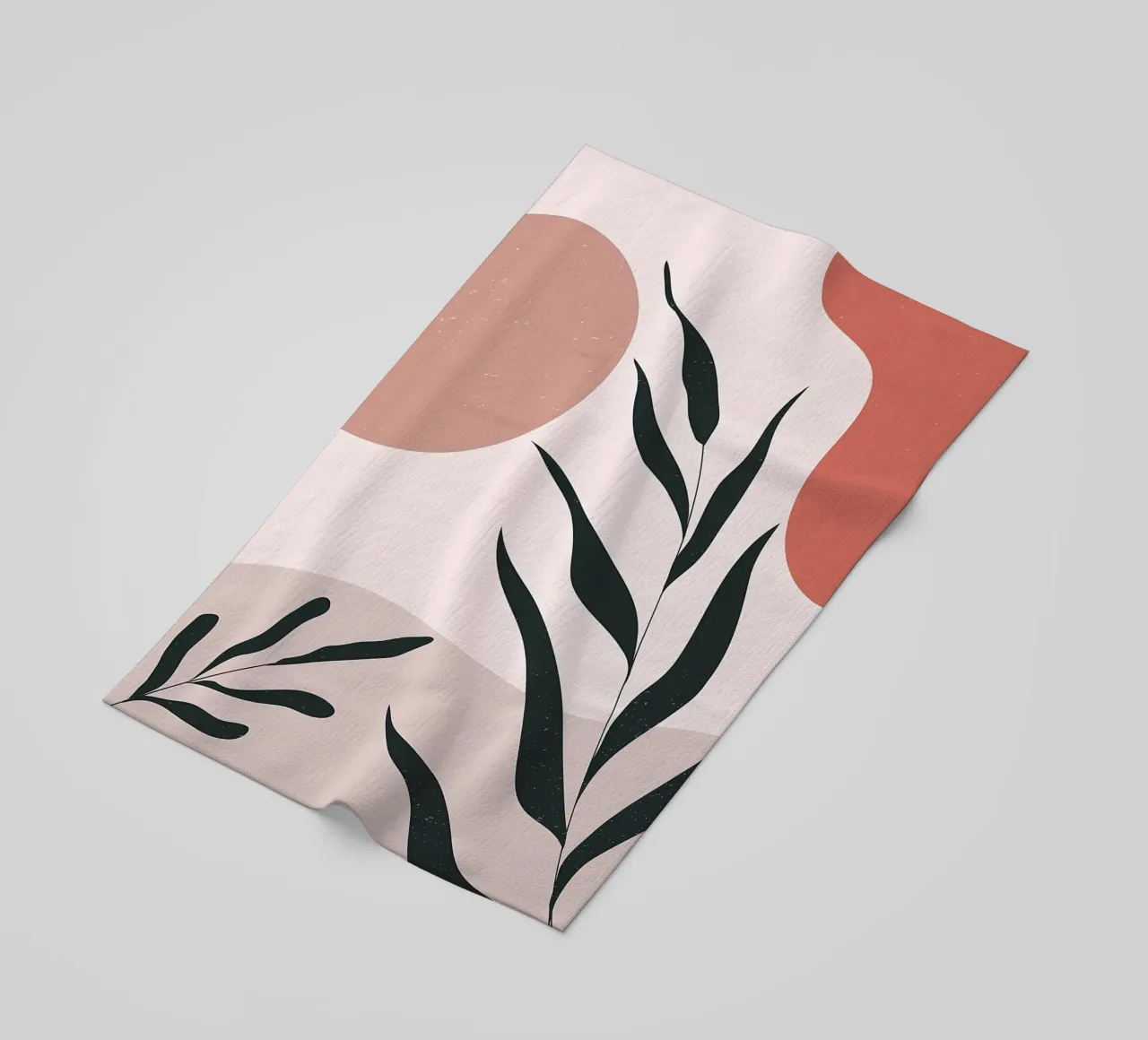 Abstracte Minimal Boho Kunst strandhanddoek van Locquinn Fuller