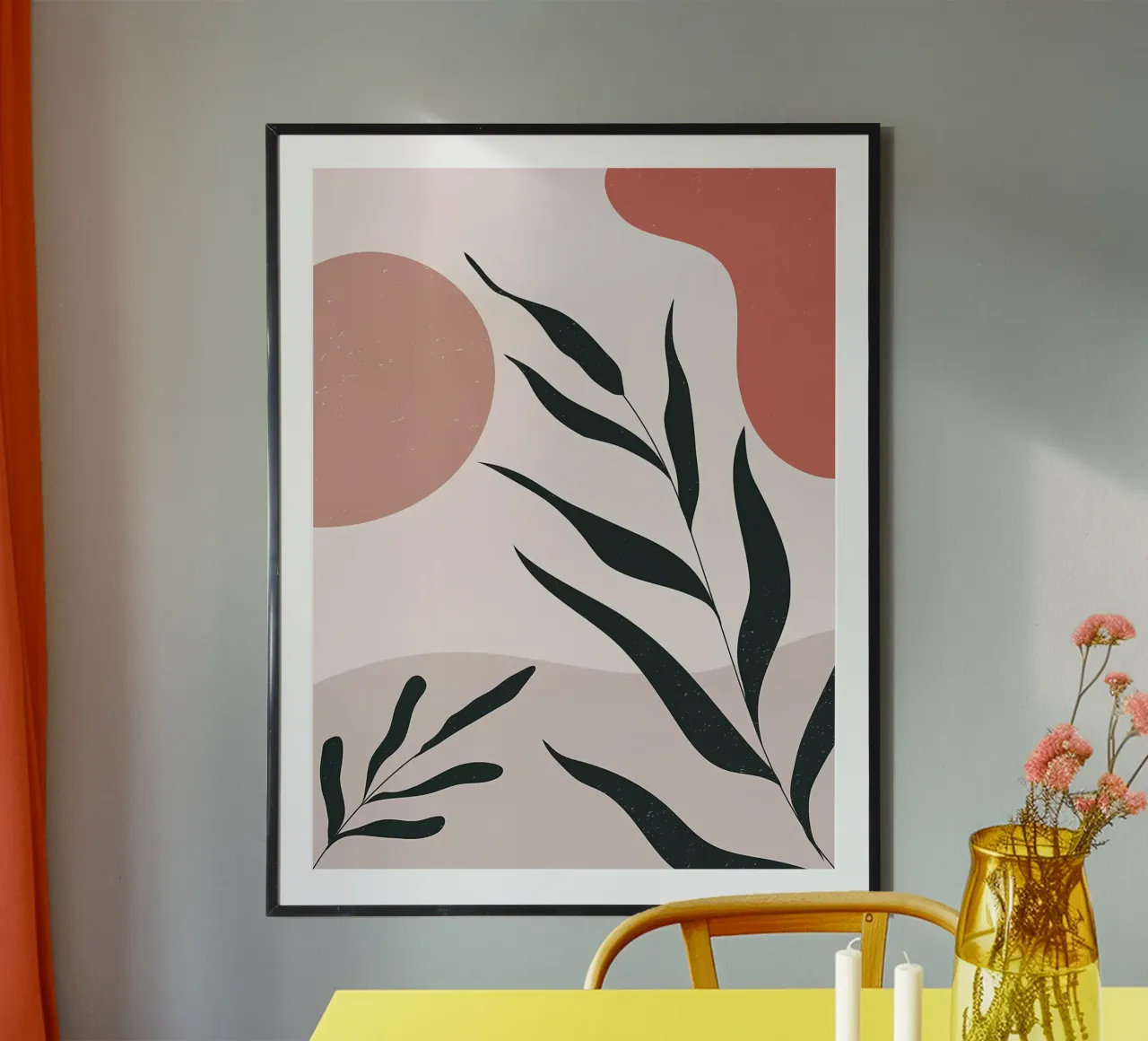 Abstrakte Minimal Boho Kunst Hahnemühle von Locquinn Fuller