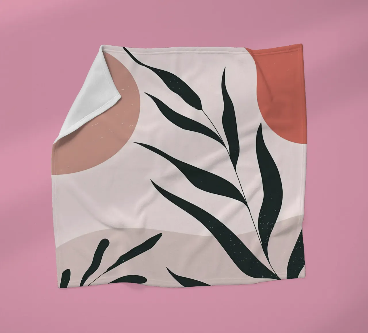 Abstract Minimal Boho Art fleece blanket by Locquinn Fuller