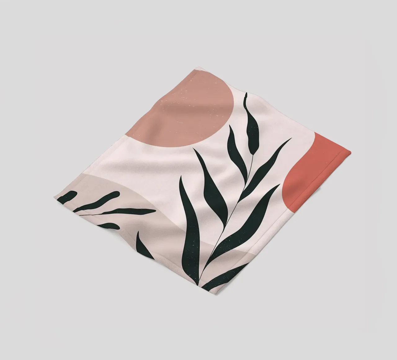 Abstract Minimal Boho Art fleece blanket by Locquinn Fuller