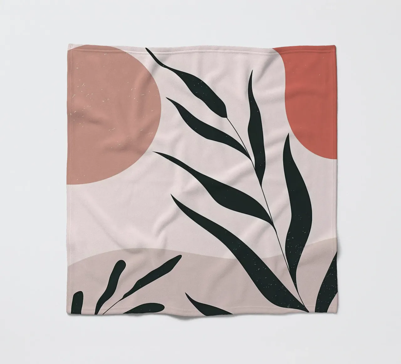 Abstract Minimal Boho Art fleece blanket by Locquinn Fuller