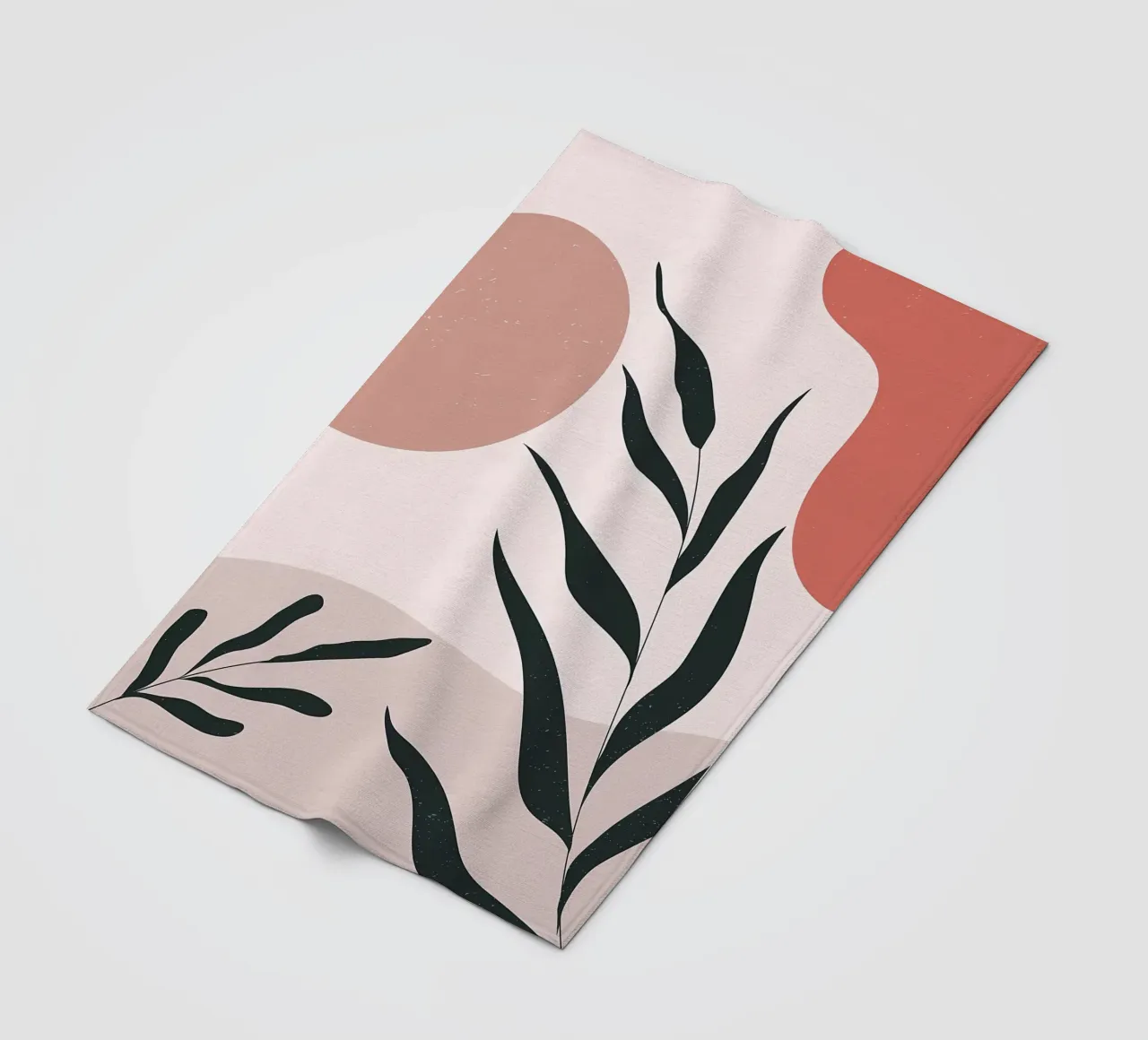 Abstract Minimal Boho Art fleece blanket by Locquinn Fuller