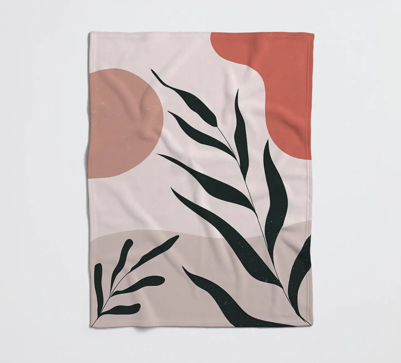 Abstract Minimal Boho Art fleece blanket by Locquinn Fuller