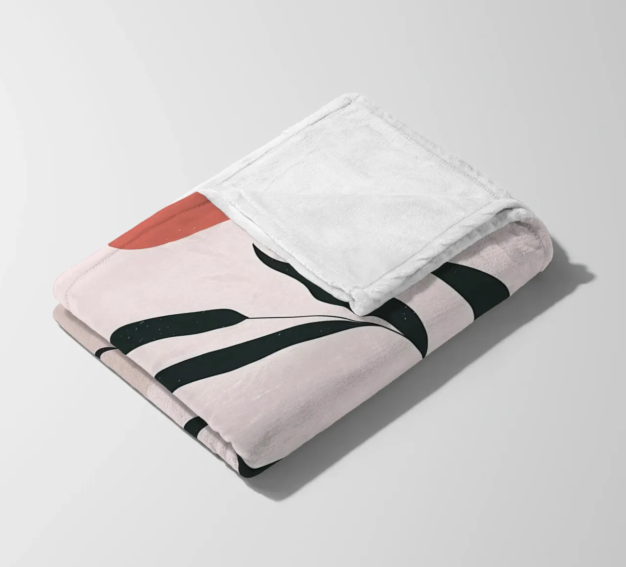 Abstract Minimal Boho Art fleece blanket by Locquinn Fuller