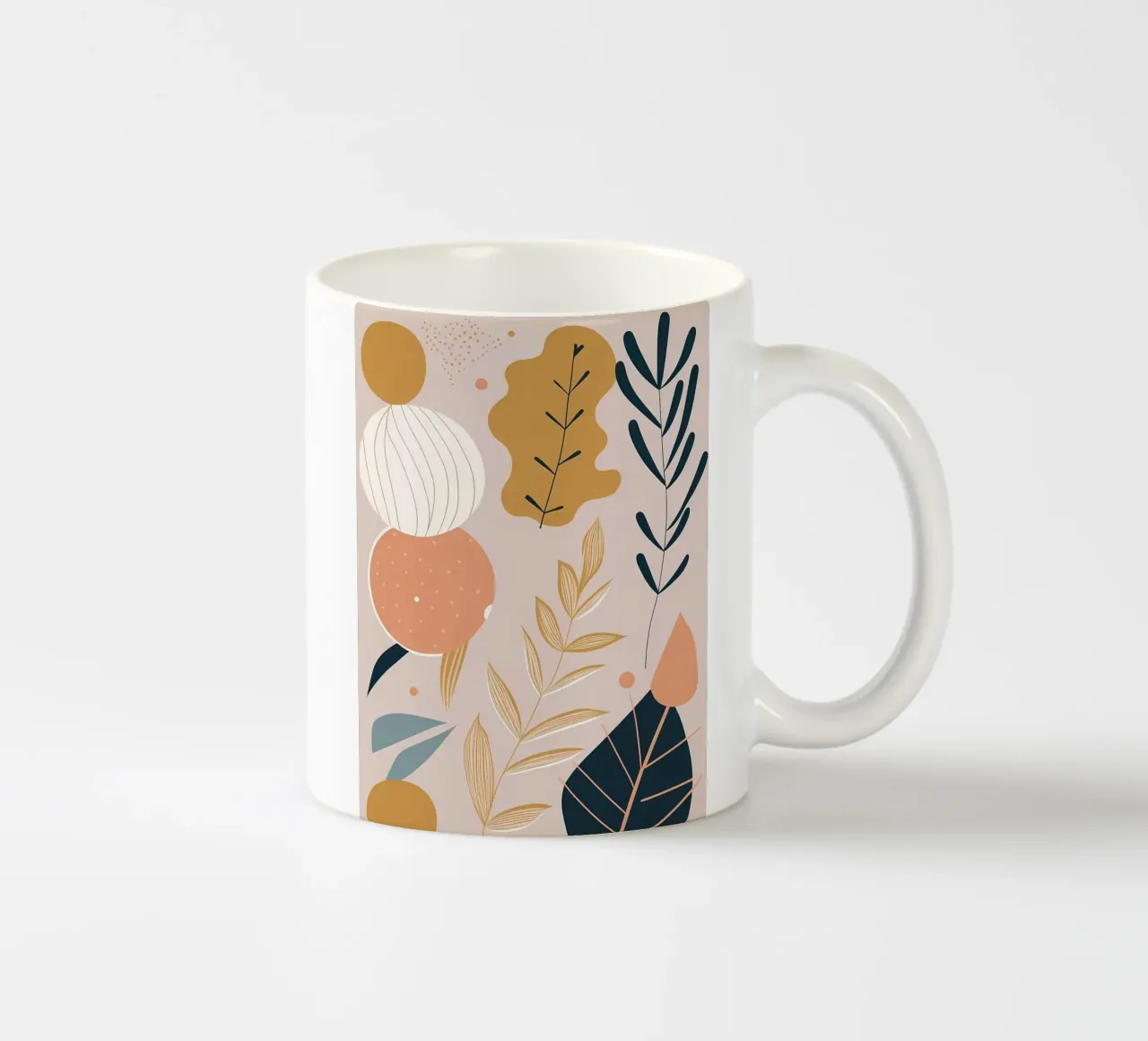 Foglie Fiore tazza in ceramica da Locquinn Fuller