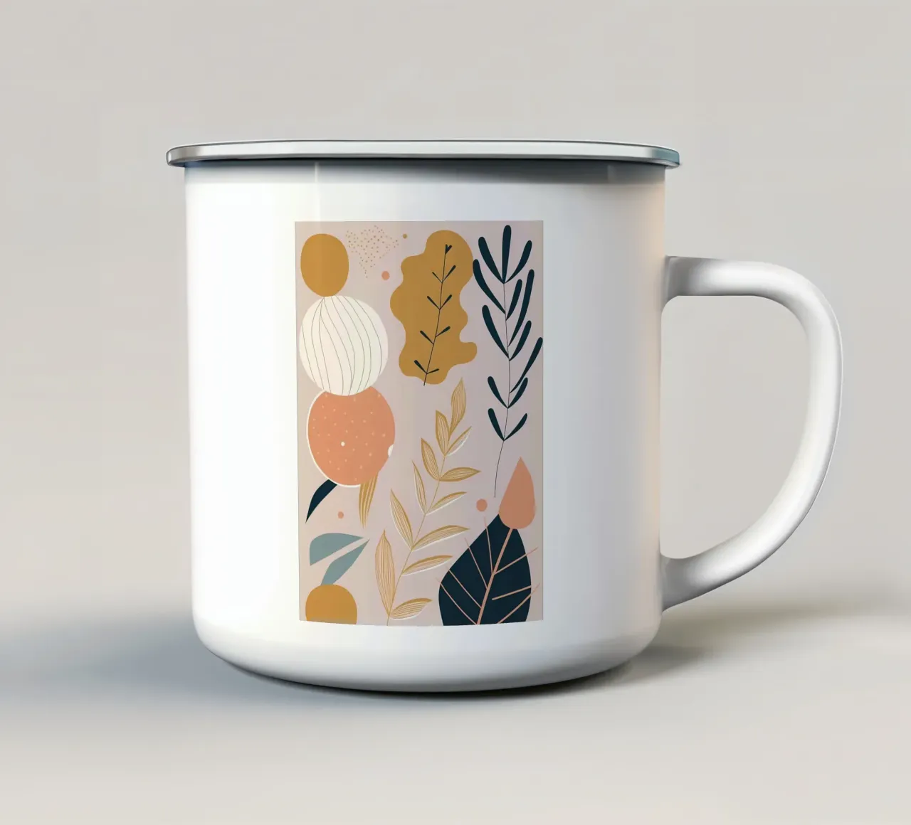Foglie Fiore tazza in smalto da Locquinn Fuller