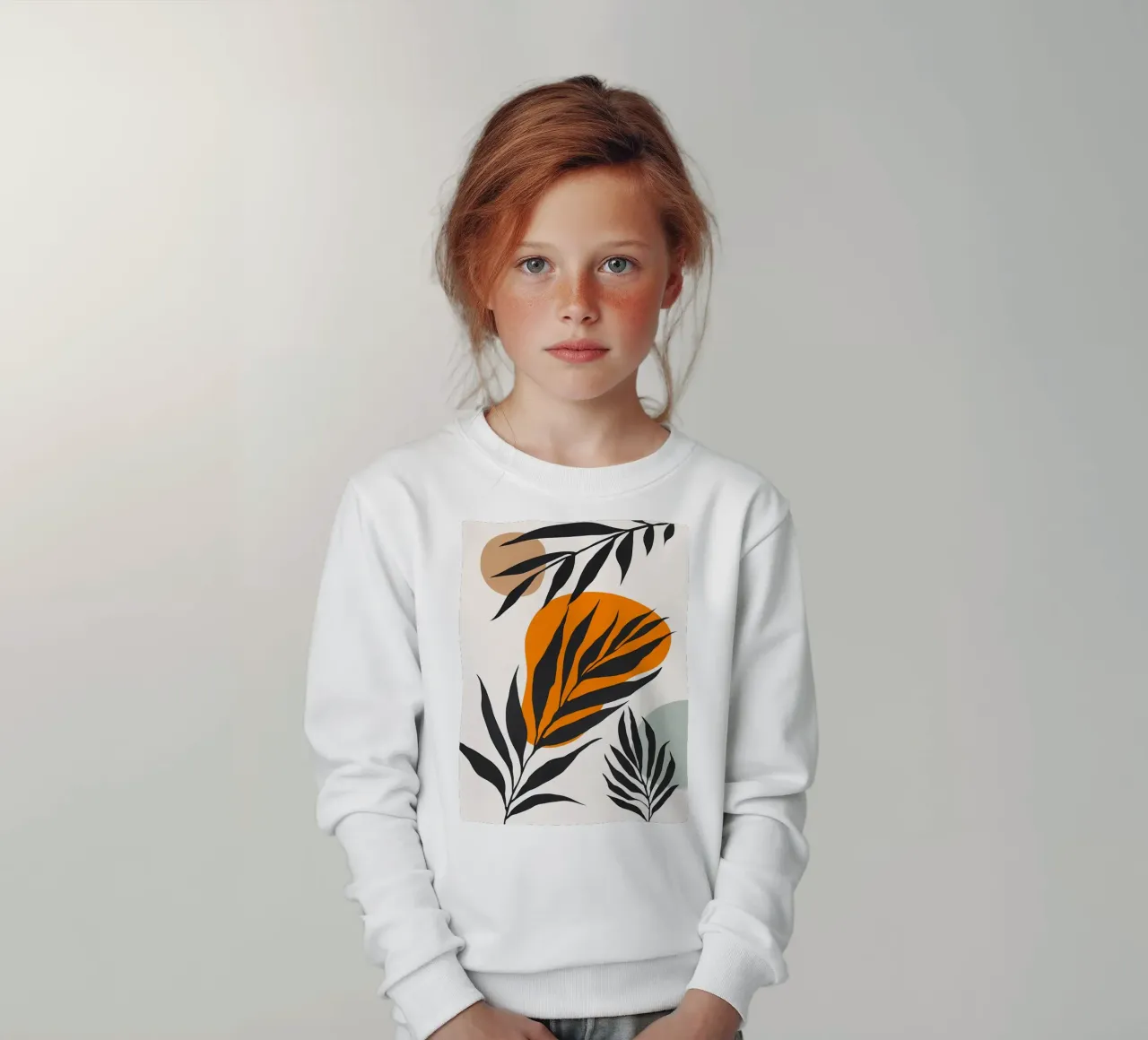 Floreale minimalista felpa bambino da Locquinn Fuller