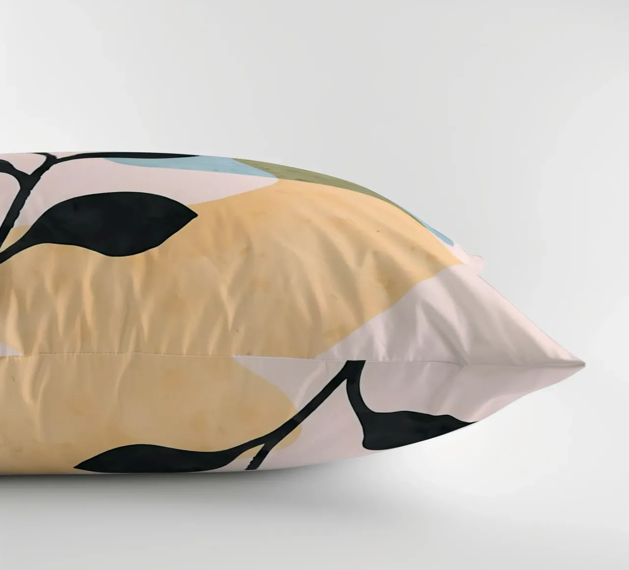 Foglie astratte cuscino da Locquinn Fuller