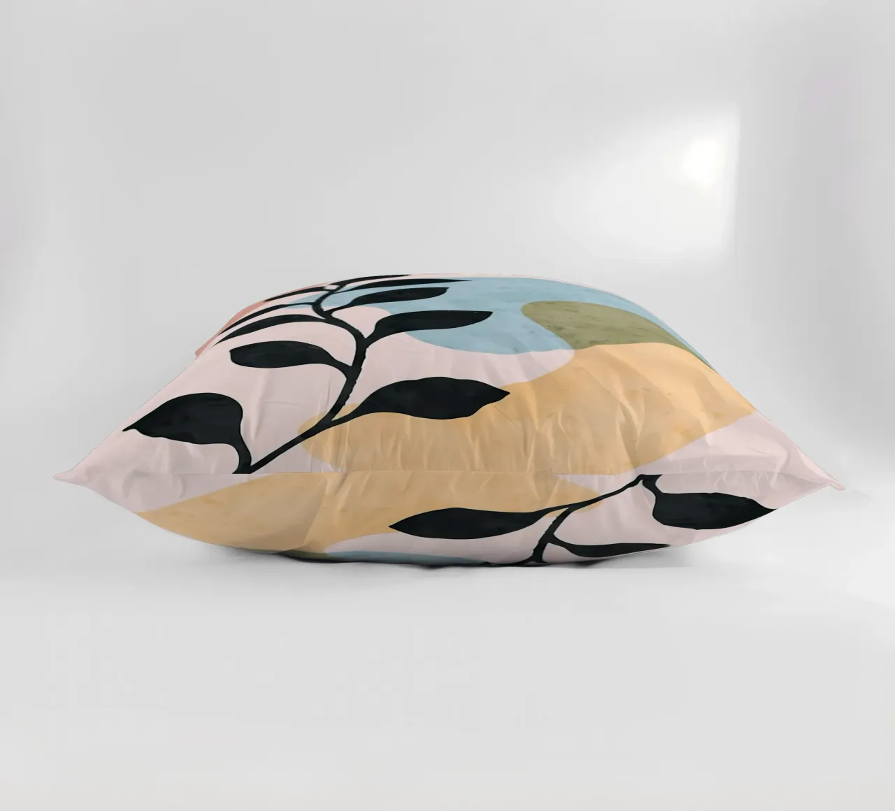 Foglie astratte cuscino da Locquinn Fuller