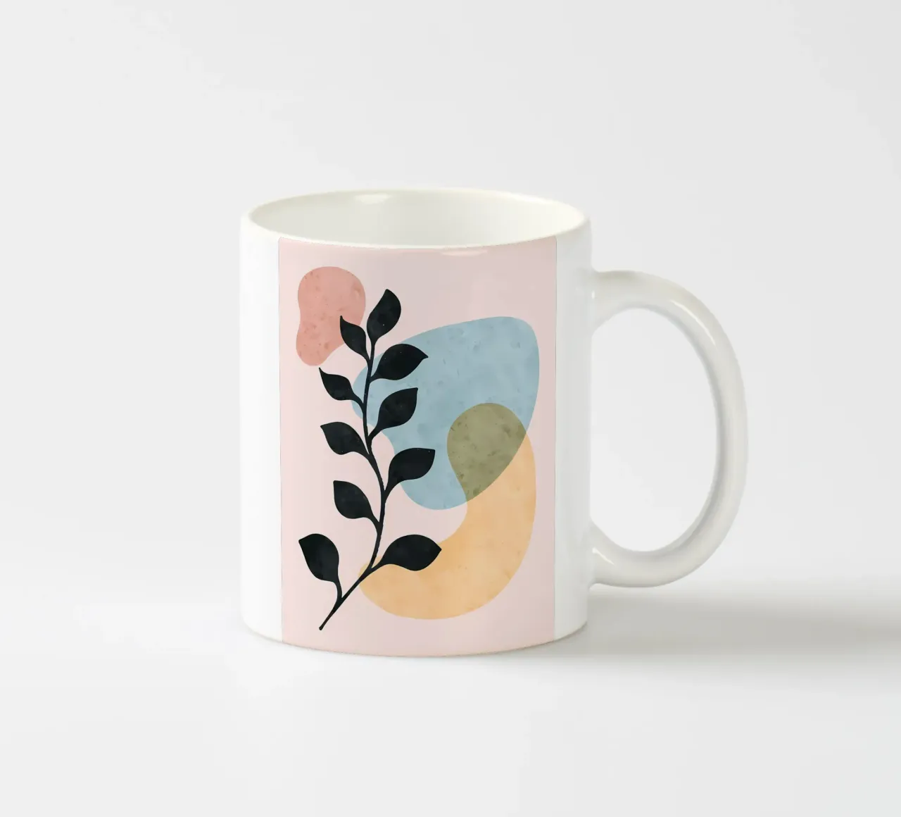 Foglie astratte tazza in ceramica da Locquinn Fuller
