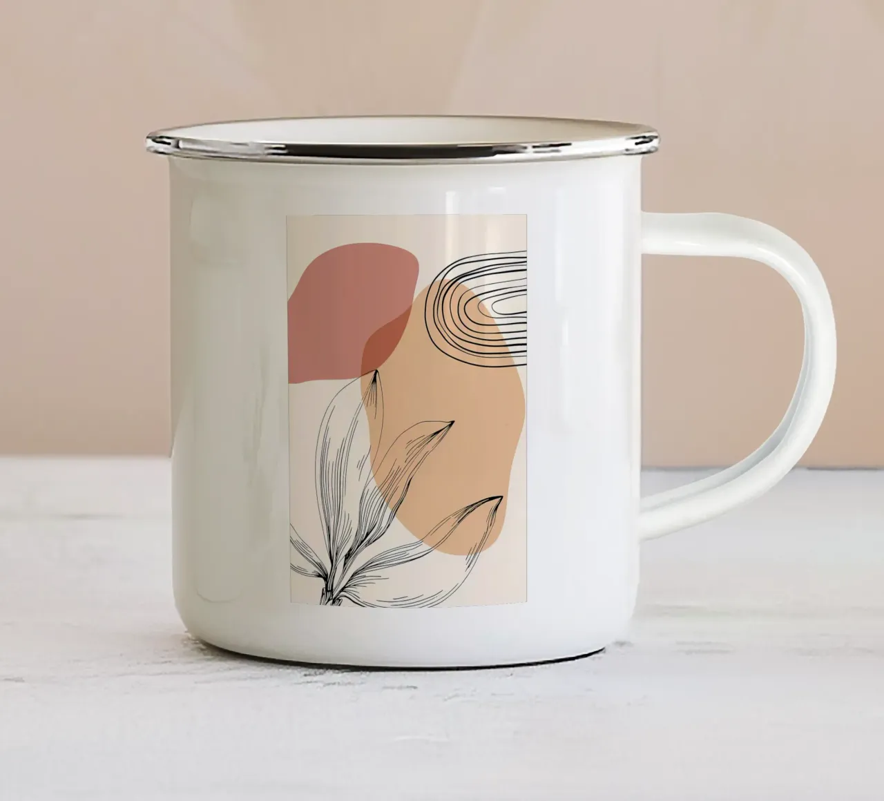 Jojoba tazza in smalto da Locquinn Fuller