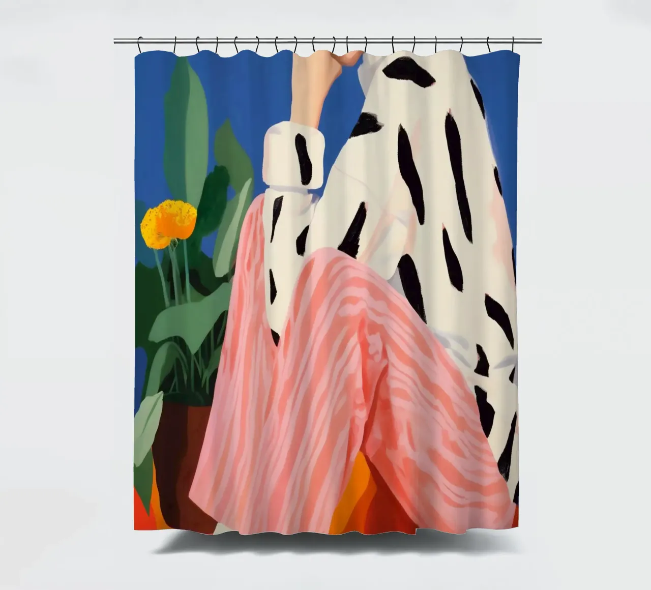 Boho Poster Club 6 Femmes 2 shower curtain by Boho Print Collection