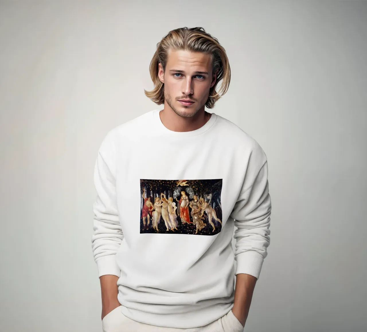 Sandro Botticelli’s Primavera (c. 1482) felpa da Jolie Prints
