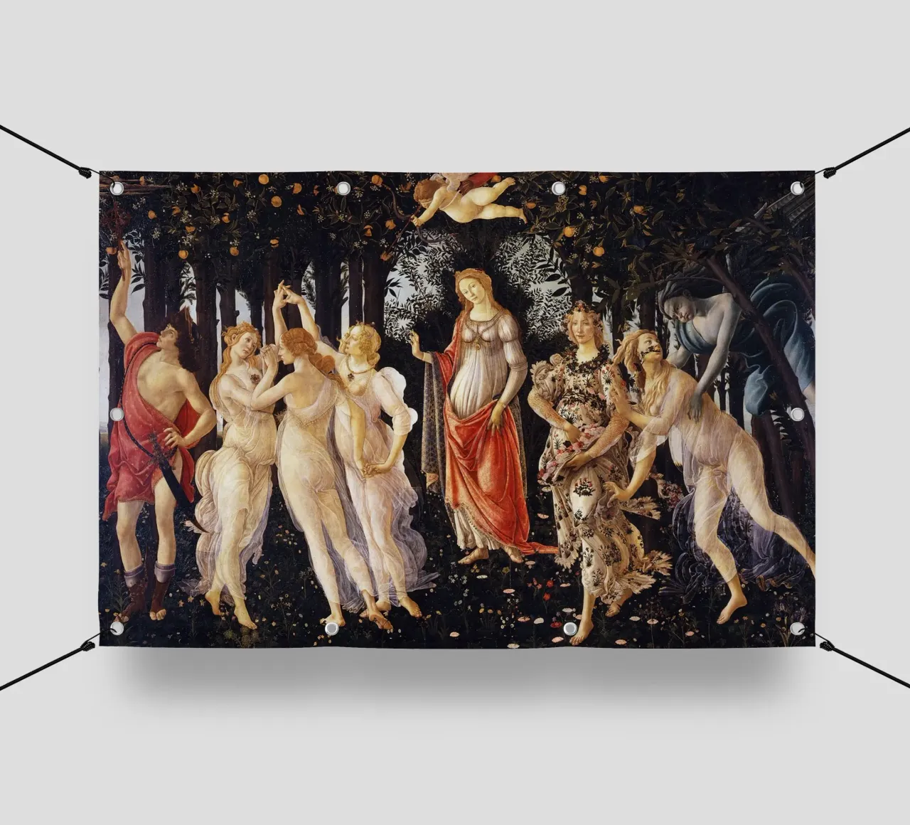 Sandro Botticelli’s Primavera (c. 1482) telo in pvc da Jolie Prints