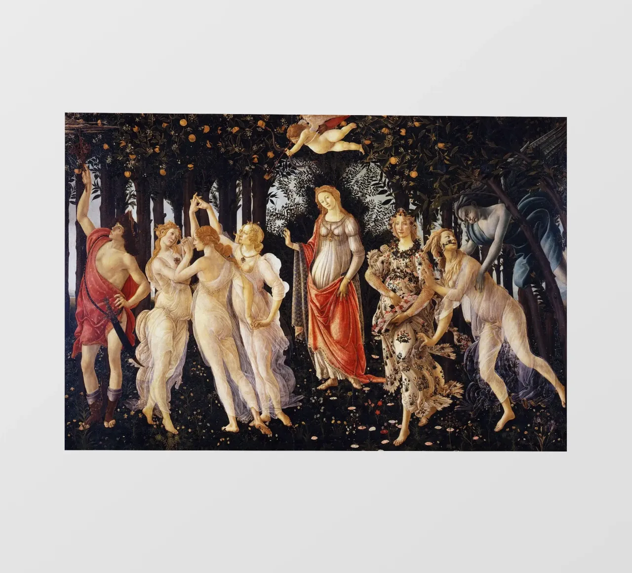 Sandro Botticelli’s Primavera (c. 1482) telo in pvc da Jolie Prints