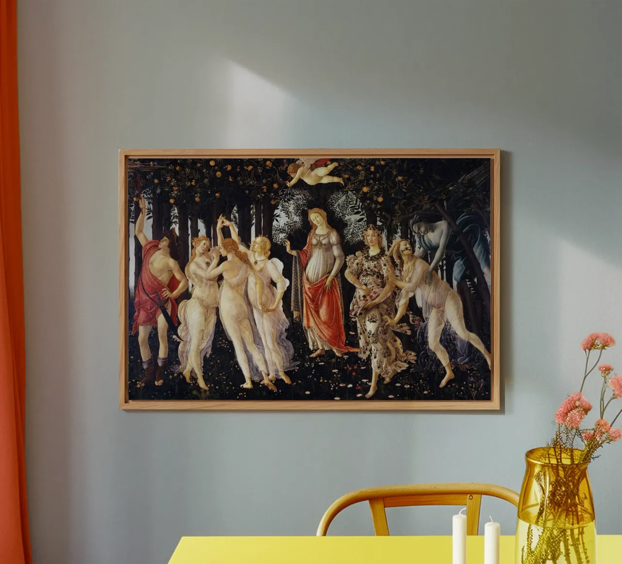 Sandro Botticelli’s Primavera (c. 1482) pannello forex da Jolie Prints