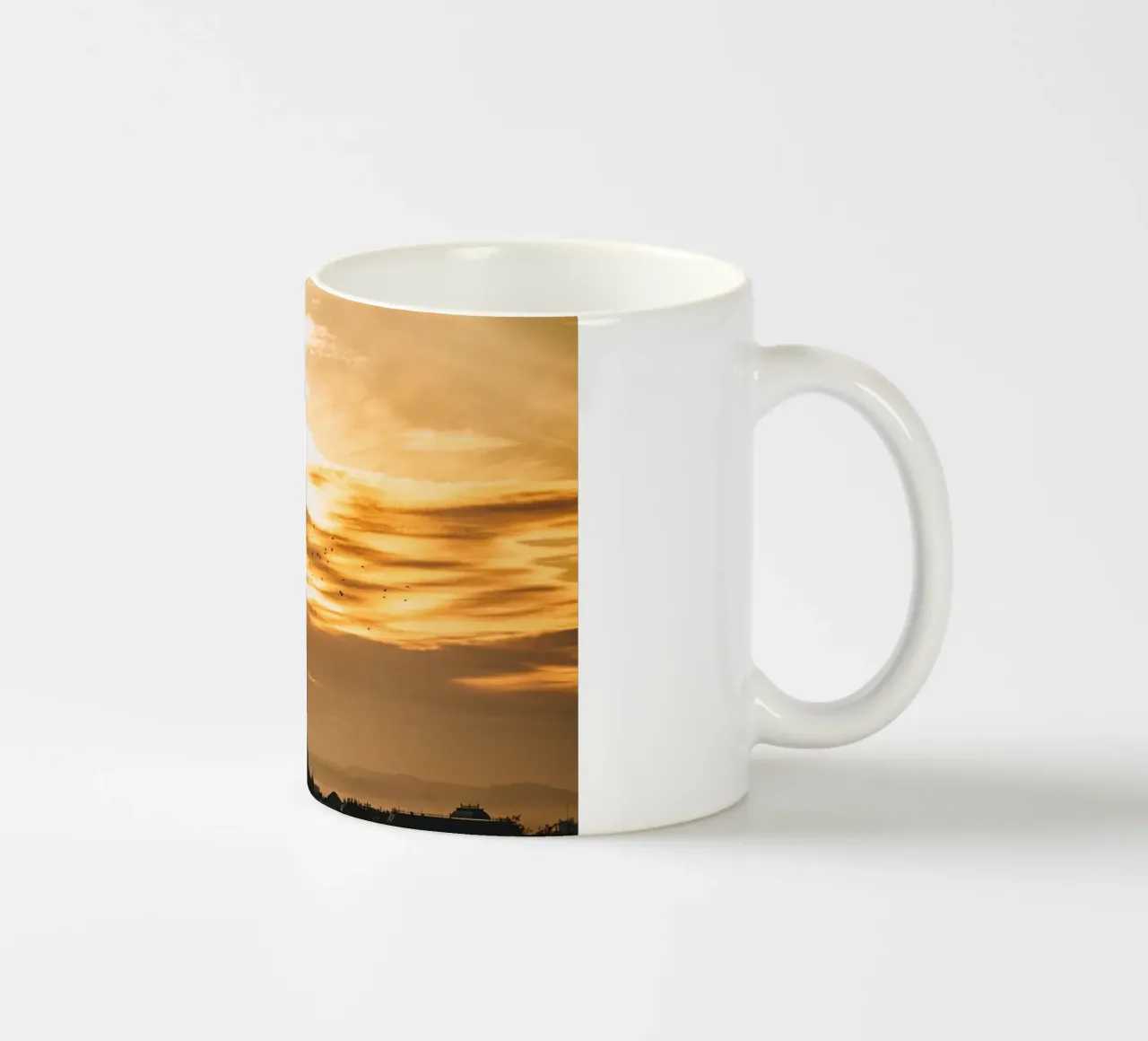 Stormo di uccelli all'alba - Dresda tazza in ceramica da Bold and Retro