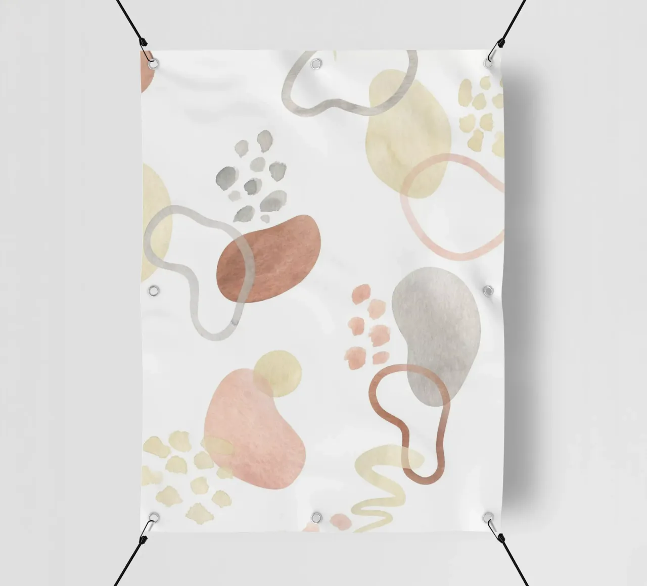 Forme astratte a pastello - Arte moderna telo in pvc da Whole©