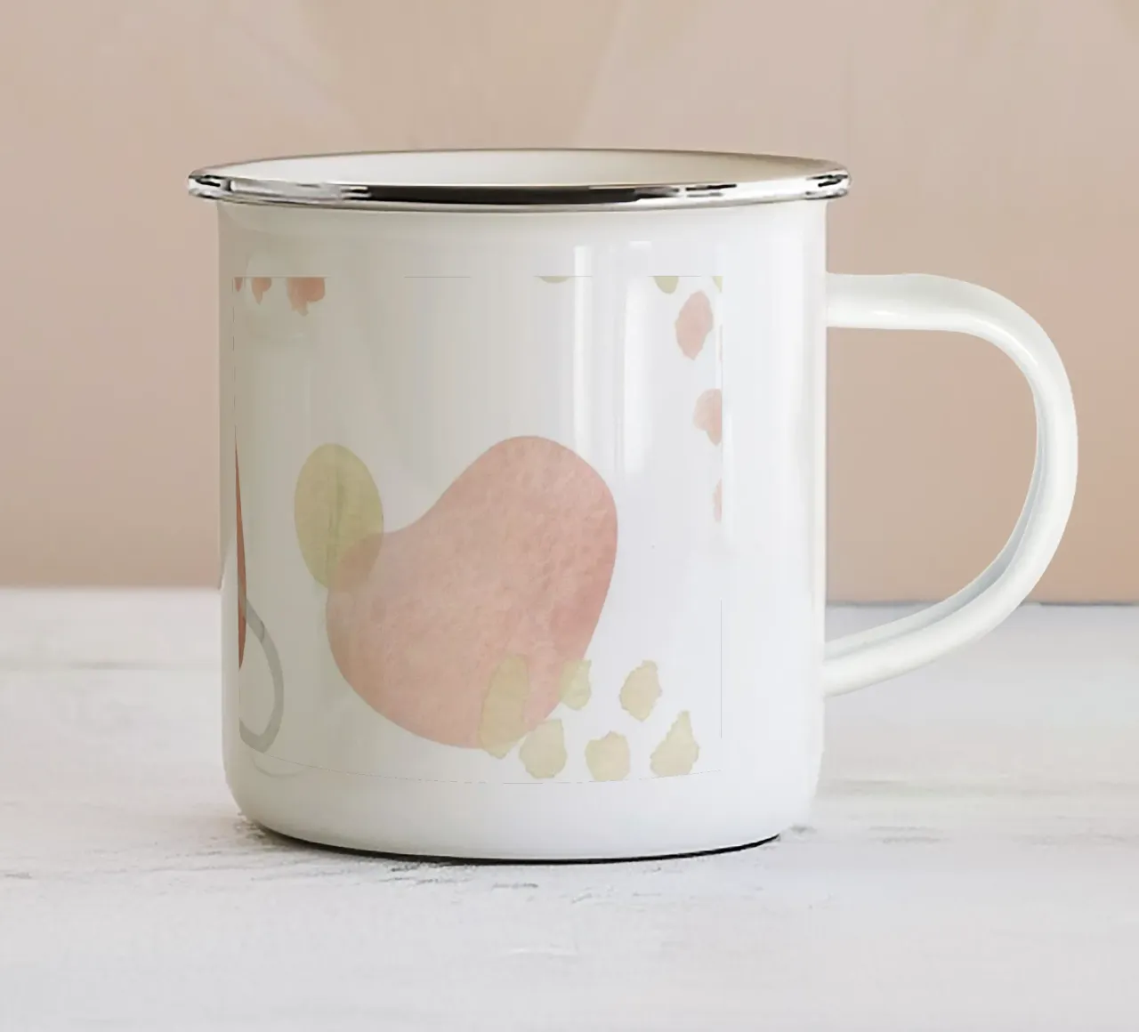 Forme astratte a pastello - Arte moderna tazza in smalto da Whole©