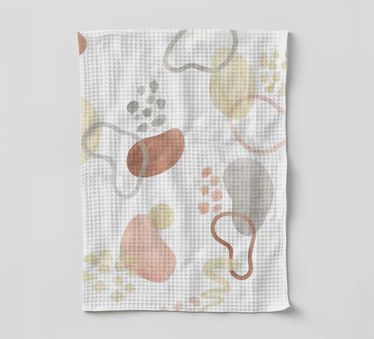 Abstract pastel shapes - Modern Art tea towel by Whole©