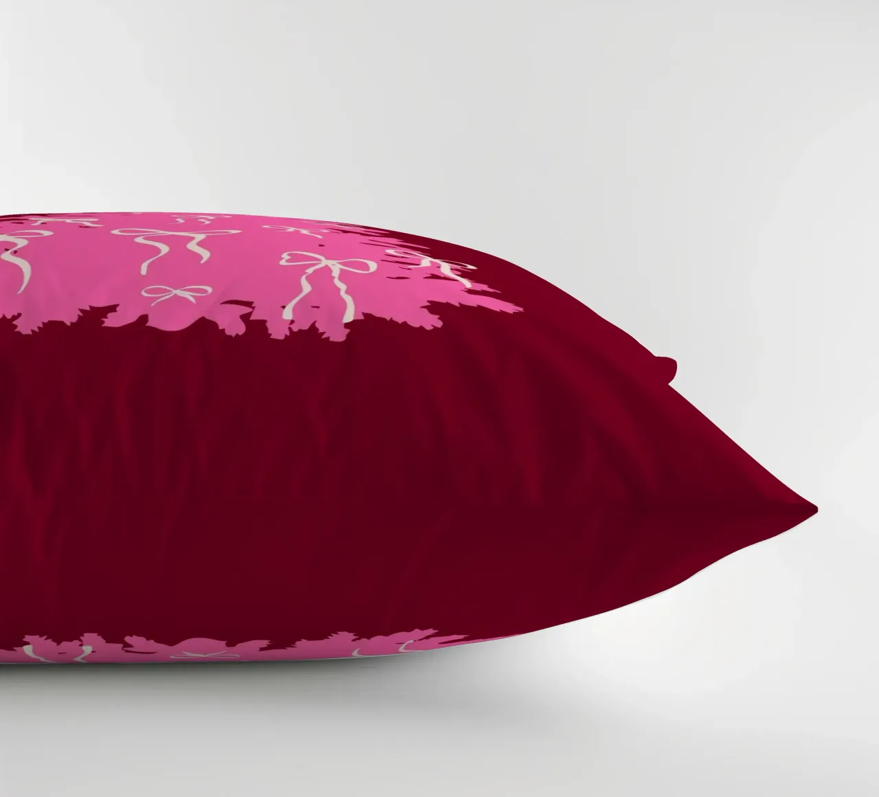 Coquette albero di Natale rosa con fiocchi cuscino da EDMPROJECT