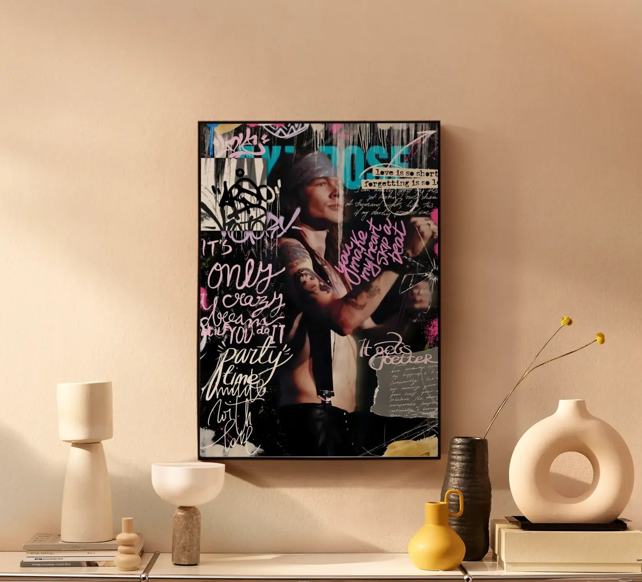 AXL Rose plexiglass da Digital Street art