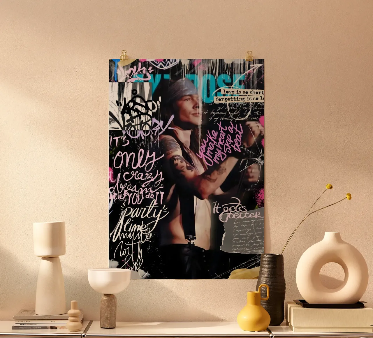 AXL Rose poster da Digital Street art