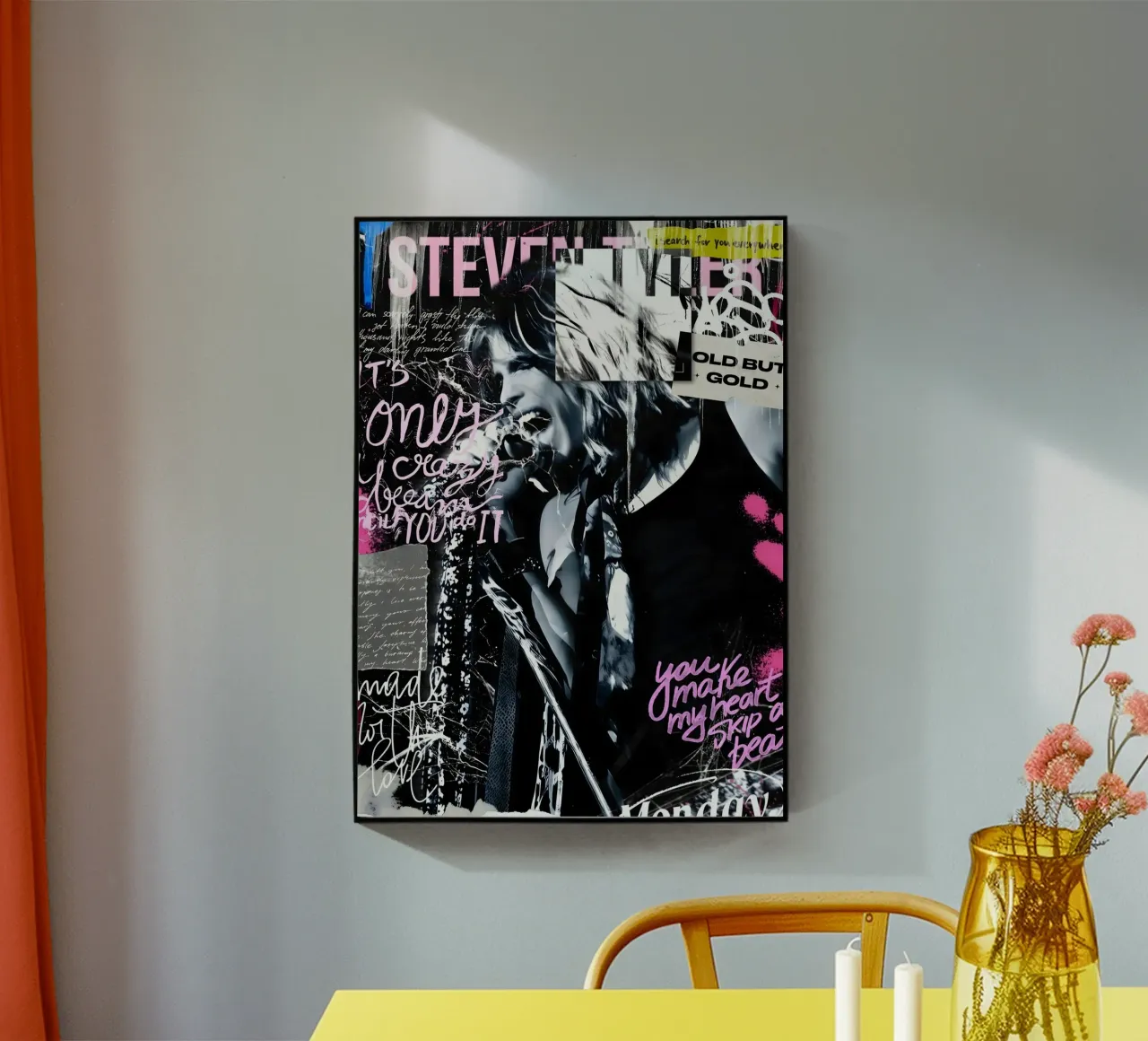 Steven Tyler street art plexiglass da Digital Street art