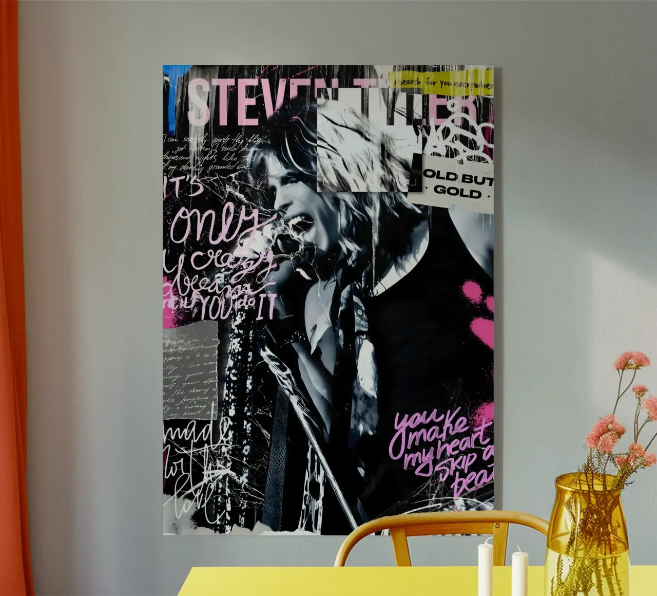 Steven Tyler street art plexiglass da Digital Street art