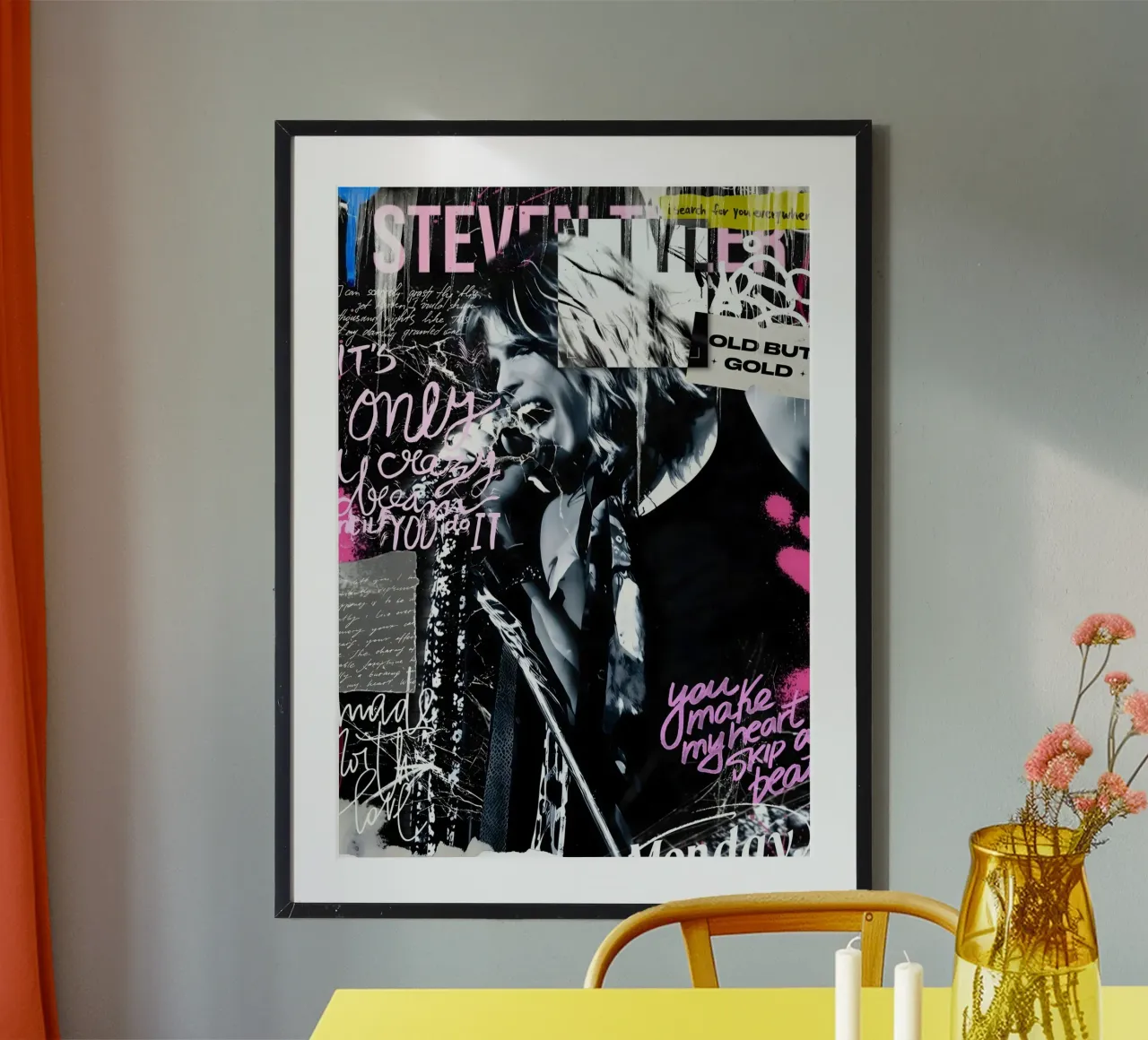 Steven Tyler street art carta hahnemühle da Digital Street art