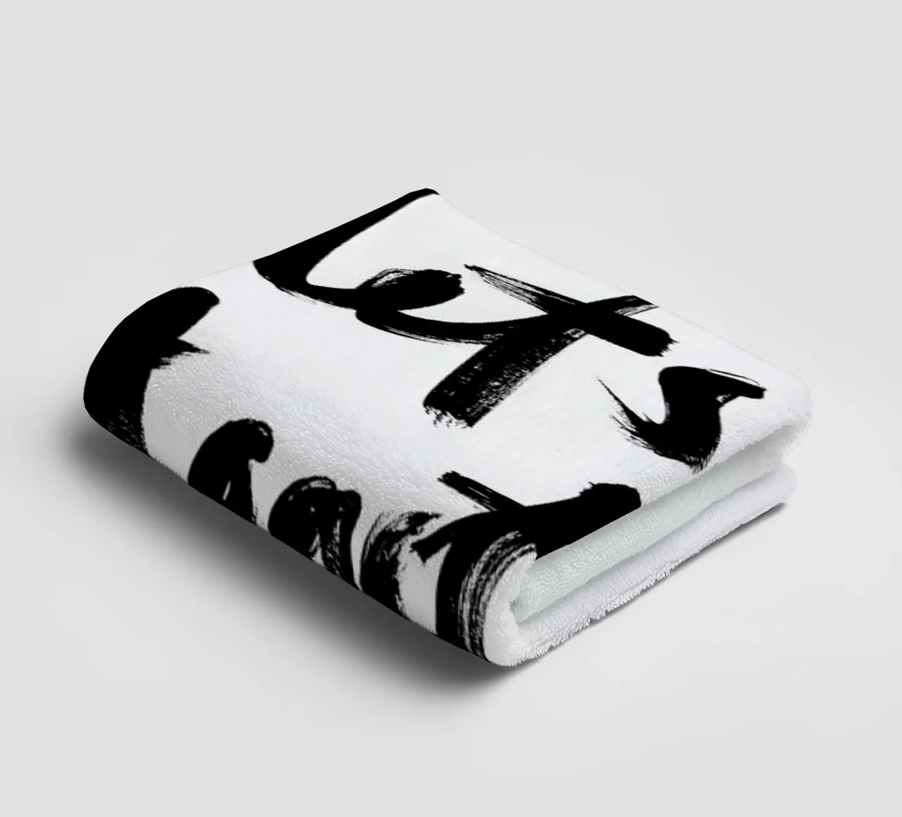Let's Stay Together towel by RK Design