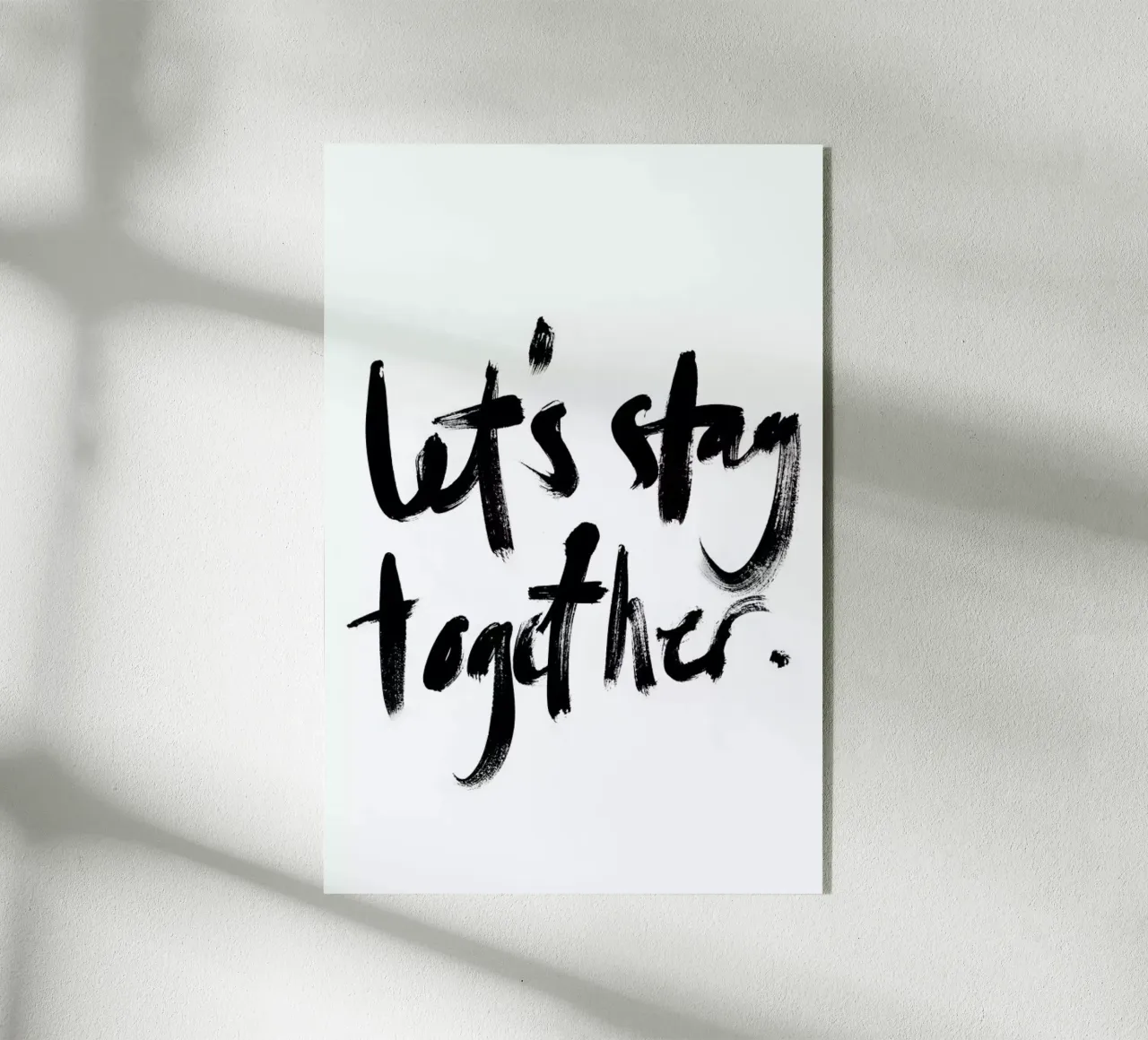 Let's Stay Together plexiglass da RK Design