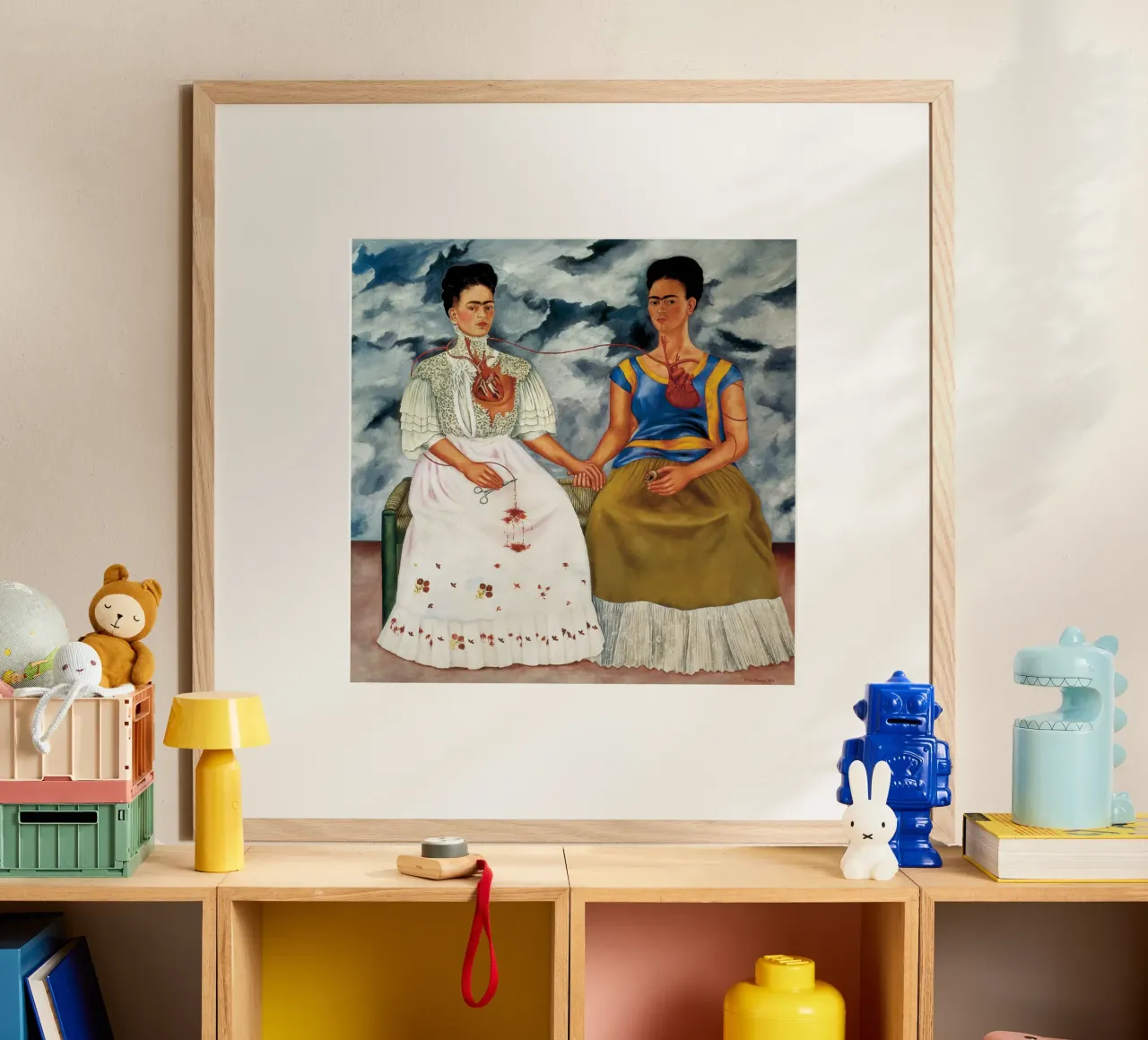 Frida Kahlo’s The Two Fridas (1939) carta hahnemühle da Chérie Prints