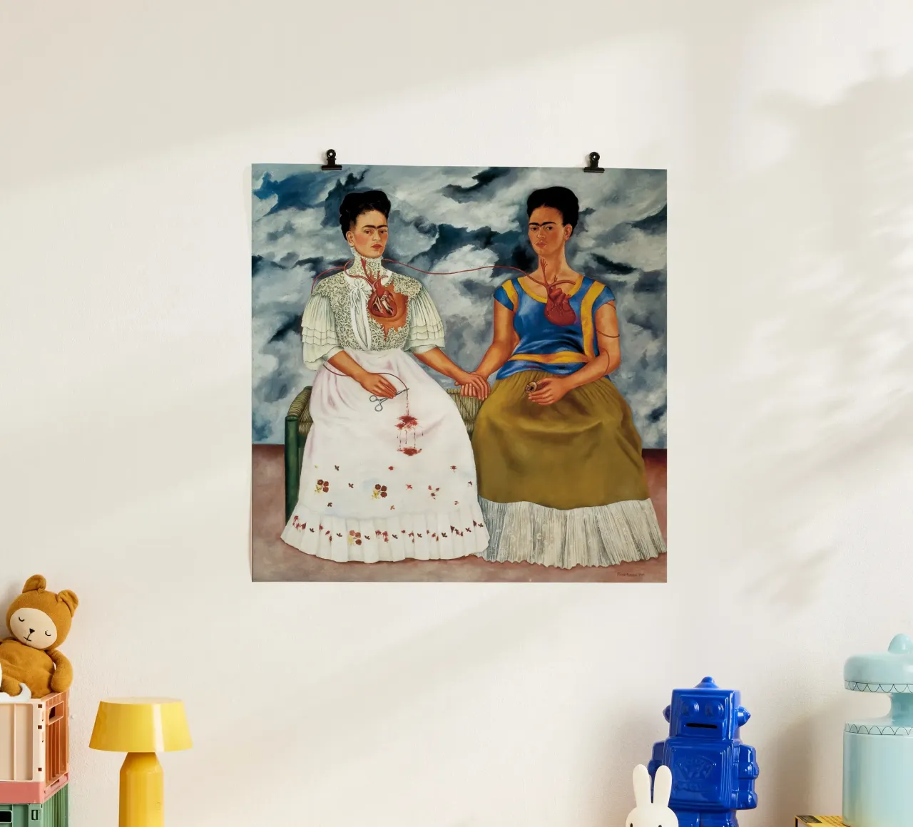 Frida Kahlo’s The Two Fridas (1939) carta hahnemühle da Chérie Prints