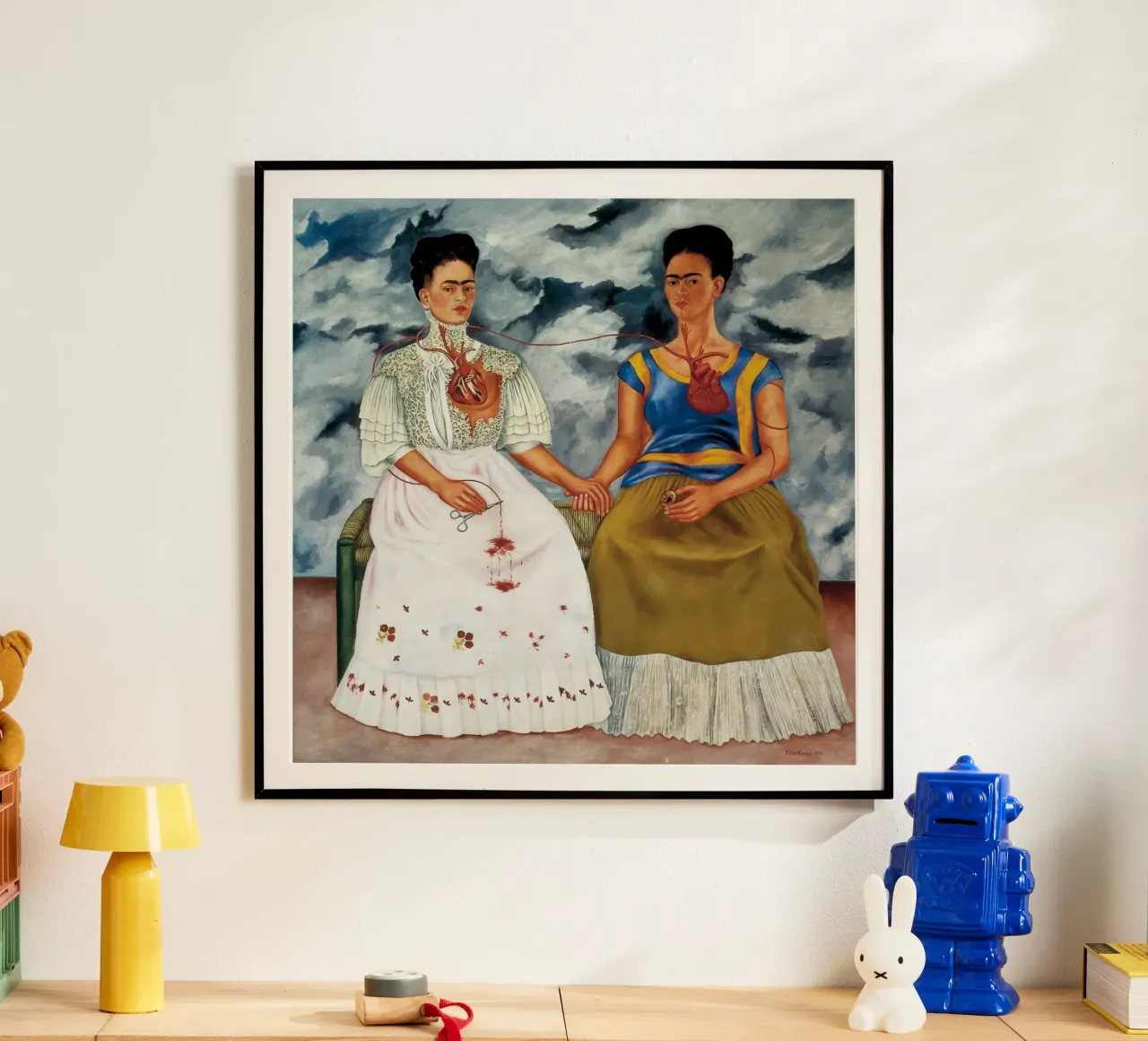 Frida Kahlo’s The Two Fridas (1939) carta hahnemühle da Chérie Prints