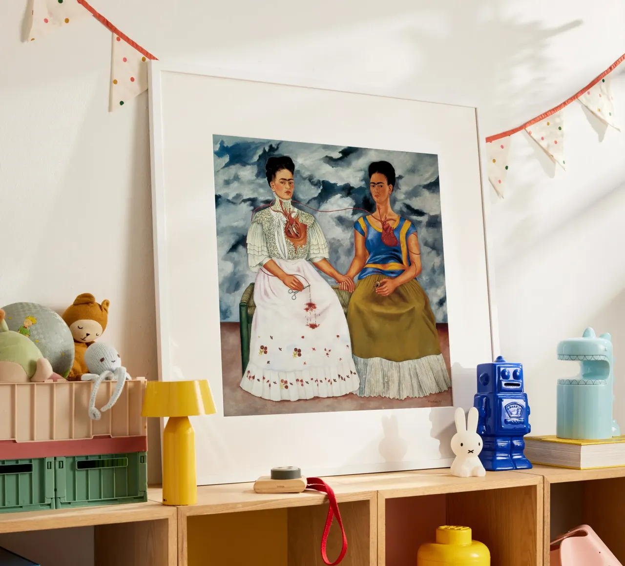 Frida Kahlo’s The Two Fridas (1939) carta hahnemühle da Chérie Prints