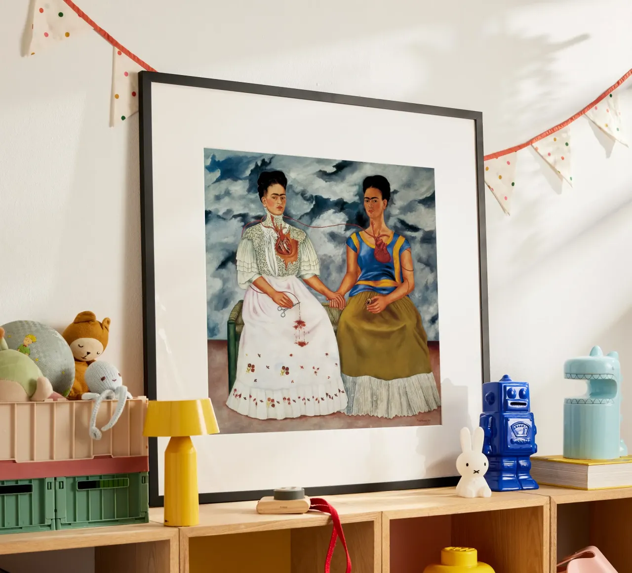 Frida Kahlo’s The Two Fridas (1939) carta hahnemühle da Chérie Prints