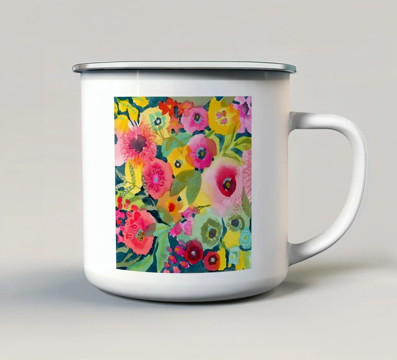 Delizioso tazza in smalto da Suzanne Allard