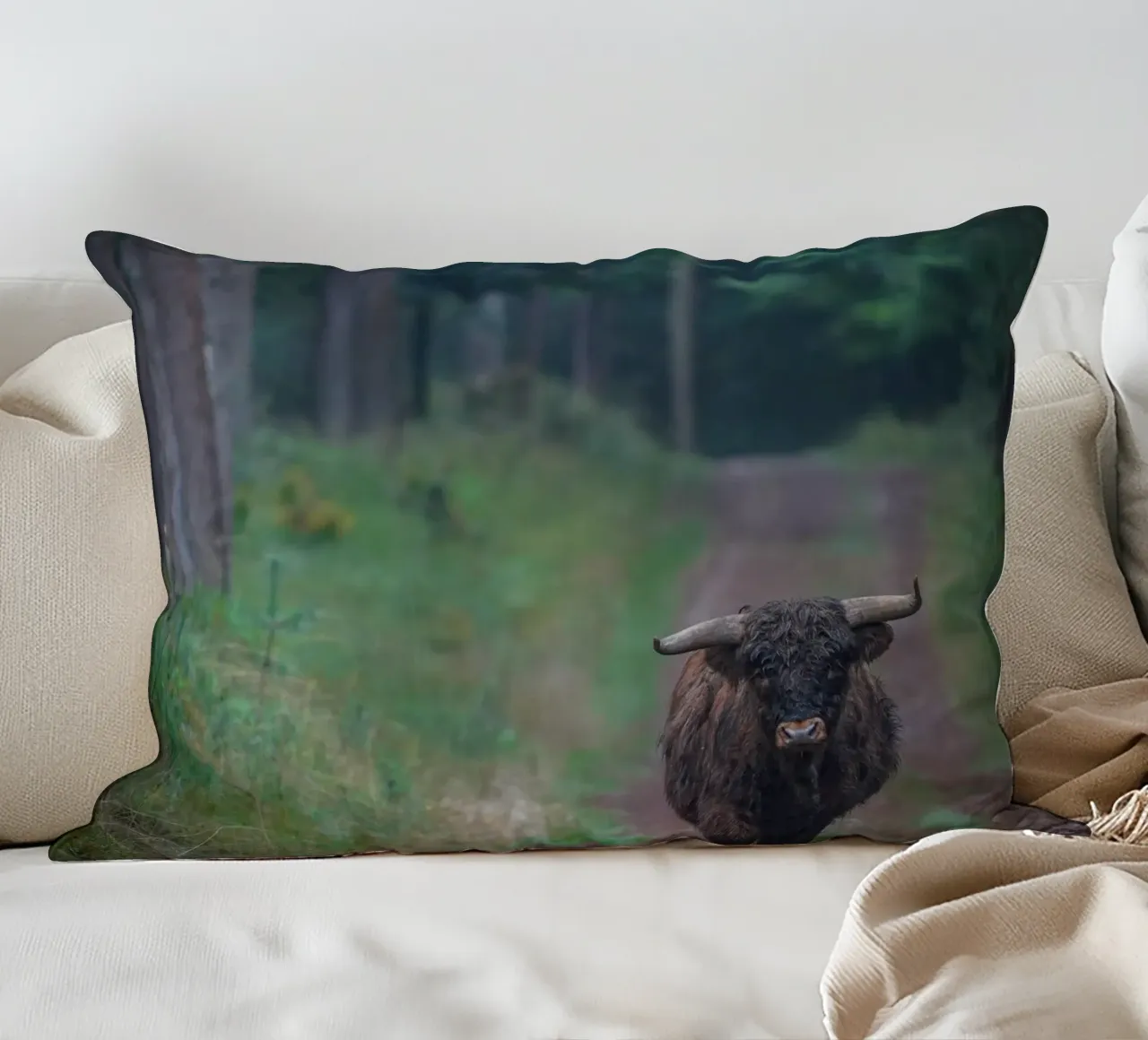 Mucca delle Highlands cuscino da Tom's Wildlife