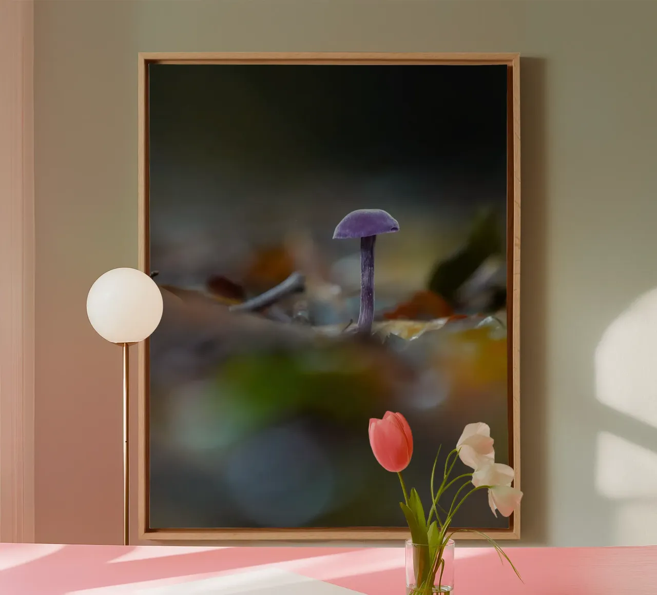 Funghi in the Forest canvas by Tom's Wildlife